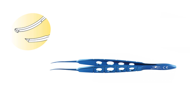 Curved Toothed Forceps 108mm
