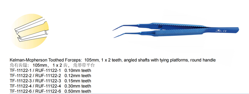 Mcpherson Toothed Forceps round handle