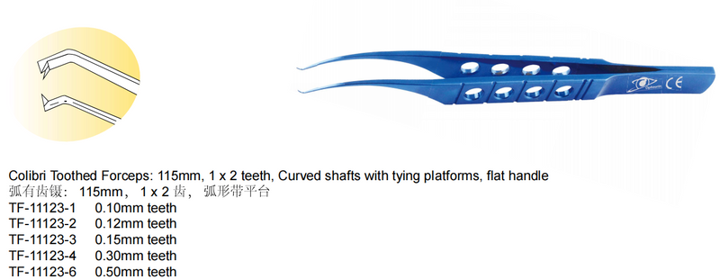 Colibri Toothed Forceps 115mm